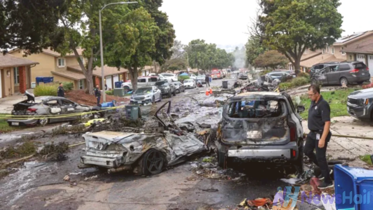 Small Plane Crashes in San Diego Neighborhood, Causing Fatalities and Home Damage